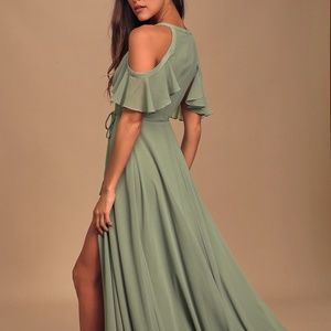 Sage green bridesmaids dress